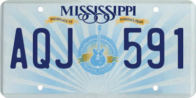 MS license plate AQJ591