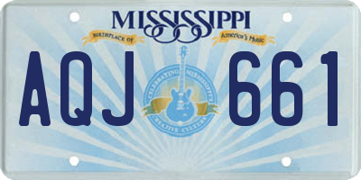 MS license plate AQJ661