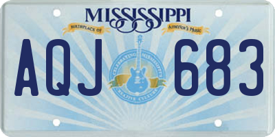 MS license plate AQJ683