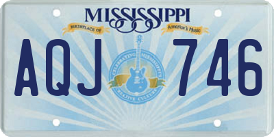 MS license plate AQJ746