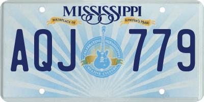 MS license plate AQJ779