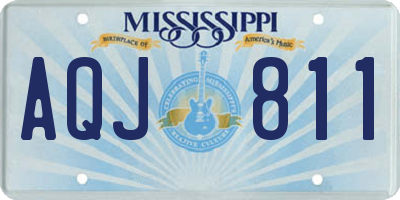 MS license plate AQJ811