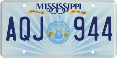 MS license plate AQJ944