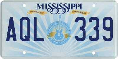 MS license plate AQL339