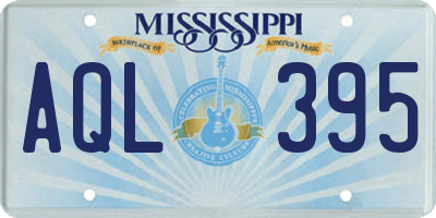 MS license plate AQL395