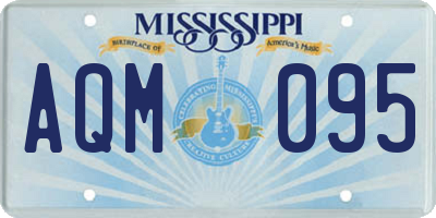 MS license plate AQM095