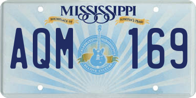 MS license plate AQM169