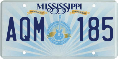 MS license plate AQM185