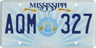 MS license plate AQM327
