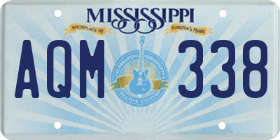 MS license plate AQM338