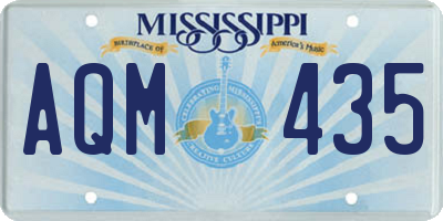 MS license plate AQM435