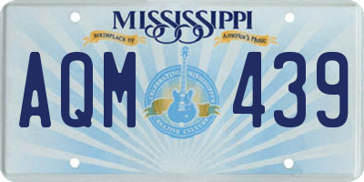 MS license plate AQM439