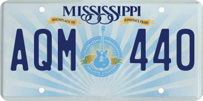 MS license plate AQM440