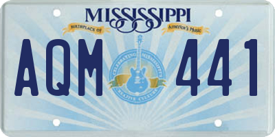 MS license plate AQM441