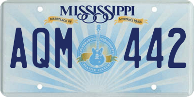 MS license plate AQM442