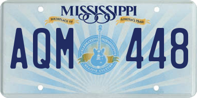 MS license plate AQM448
