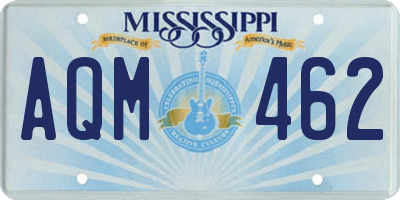 MS license plate AQM462