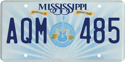 MS license plate AQM485