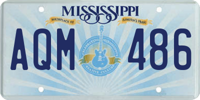 MS license plate AQM486