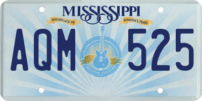MS license plate AQM525