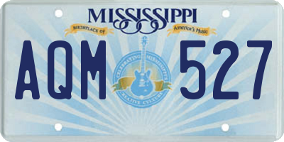 MS license plate AQM527