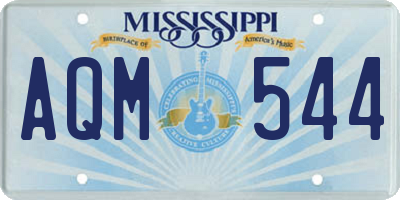 MS license plate AQM544