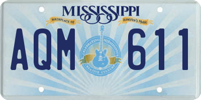 MS license plate AQM611