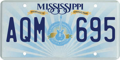 MS license plate AQM695