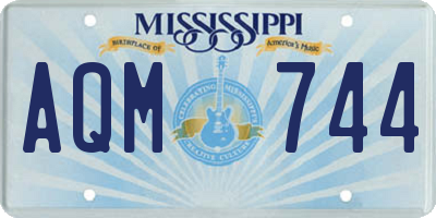 MS license plate AQM744
