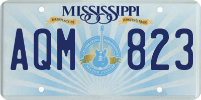 MS license plate AQM823