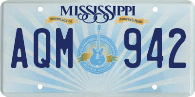 MS license plate AQM942