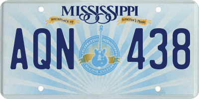MS license plate AQN438