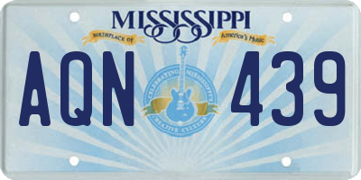 MS license plate AQN439