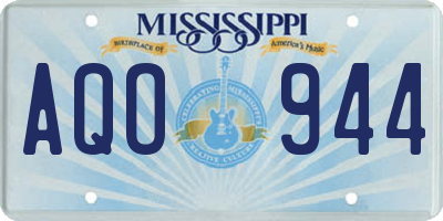 MS license plate AQO944