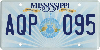 MS license plate AQP095