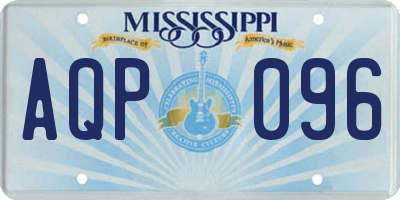 MS license plate AQP096