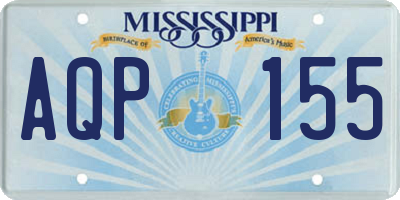 MS license plate AQP155