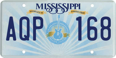 MS license plate AQP168