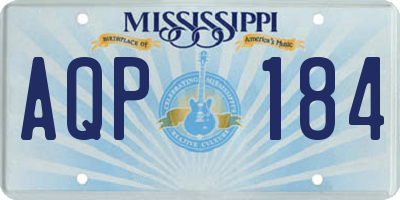 MS license plate AQP184