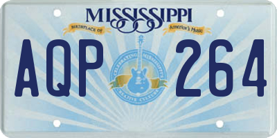 MS license plate AQP264