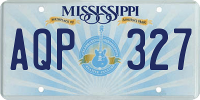 MS license plate AQP327