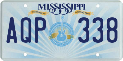 MS license plate AQP338
