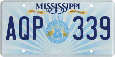 MS license plate AQP339
