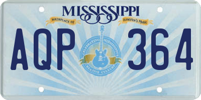 MS license plate AQP364
