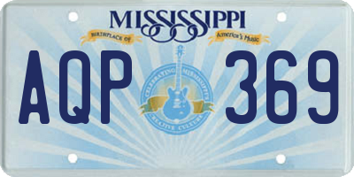 MS license plate AQP369
