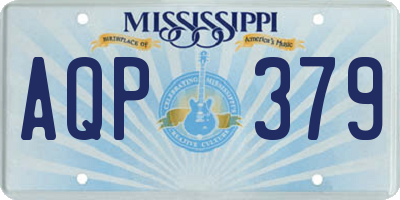 MS license plate AQP379