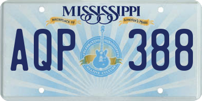 MS license plate AQP388