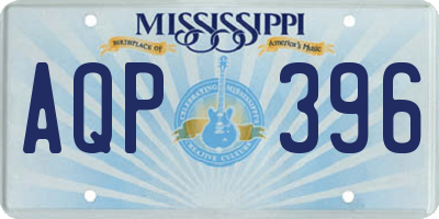 MS license plate AQP396