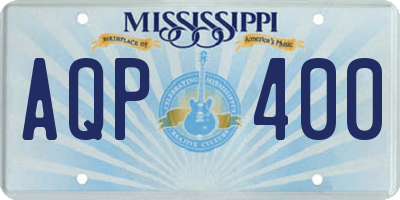 MS license plate AQP400