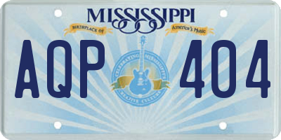 MS license plate AQP404